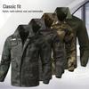 Unisex Spring/Autumn Elastic Camouflage Workwear Set - Cotton, Anti-Scald, Wear-Resistant, Ideal for Auto Repair