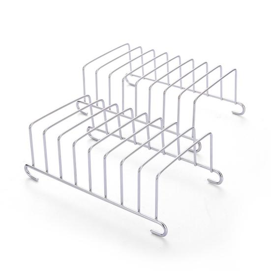 Stainless Steel Bread Rack 8-Slot Toast Holder for Air Fryer Rectangle Toast