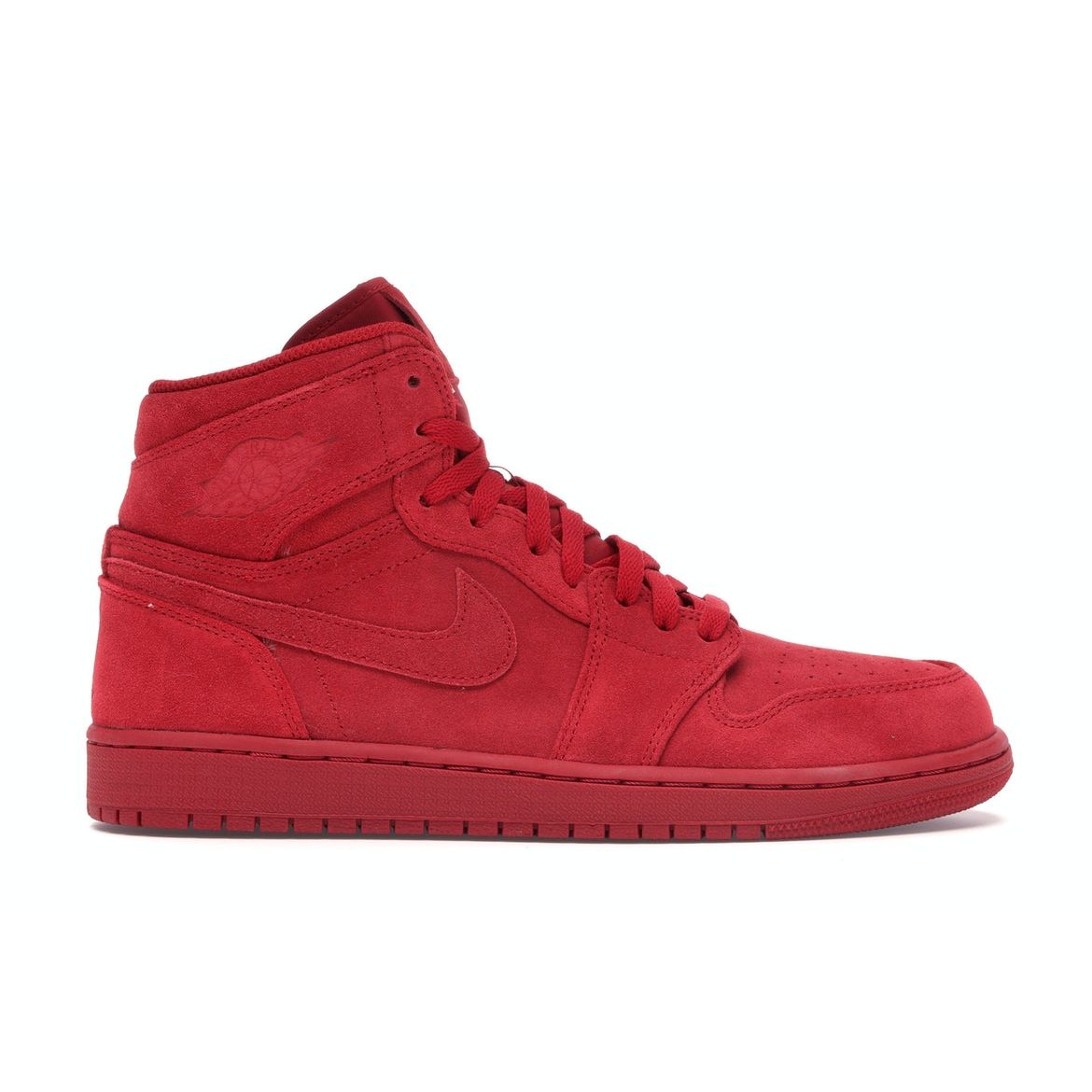 

Air Jordan 1 Retro High Red Suede мужские кроссовки Gym-Red 332550-603