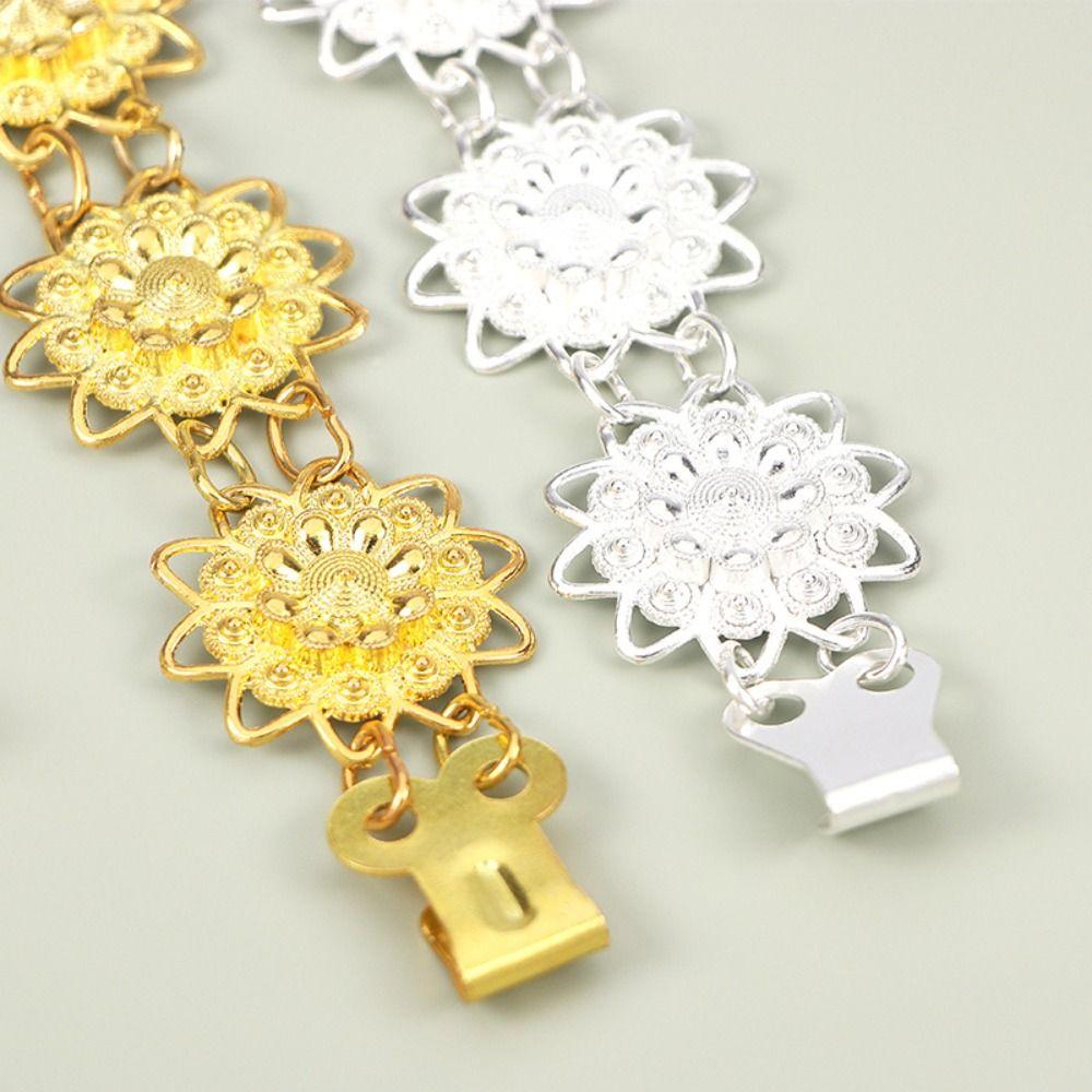 Bell Ethnic Style Belt Silver Dance Dress Belt Chains Traditional Gold Belt  Party Decoration