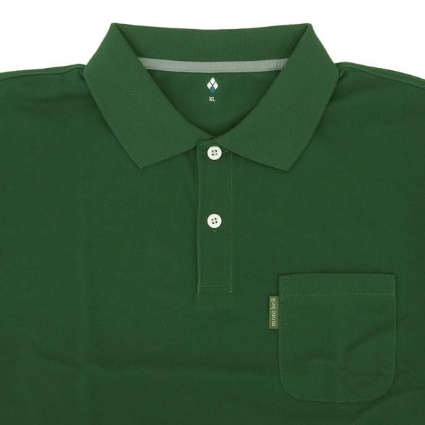 Montbell Wic. Polo Shirt Men's Dark Green L