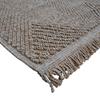 Tapis aspect jute intérieur extérieur losanges beige 120x160