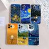 Van Gogh For iPhone 17 16 15 14 13 12 11 Pro Max Plus Soft TPU Silicone Back Cover Clear Case