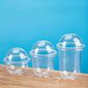 250/360/500ml Disposable Salad Cups Transparent Plastic Dessert Cups Container With Dome Lids For Ice Cream Cupcake Coffee Party
