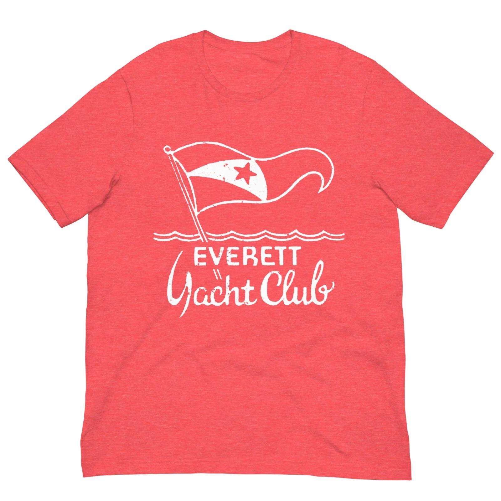 

Everett Yacht Club Vintage Retro T Shirt Washington Graphic Tee For Men Women 4XL