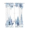 Christmas Winter Snowflake Arbor Elk Drapes Living Room Bedroom Kitchen Decoration Chiffon Sheer Window Curtains