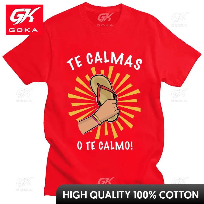 

Funny Print Tshirt Spanish Mother Mom Expression Te Calmas O Te Calmo Tshirt Unisex Women Fashion Casual Cotton Loose Popular Tees S