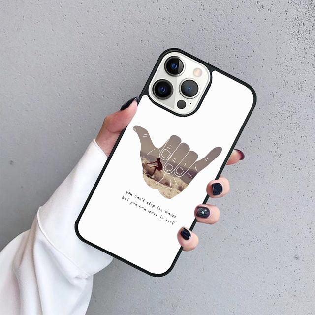 Surfer Surf Hang Loose Shaka Phone Case Cover For iPhone 17 Air 15 16 14 13 12 Pro Max 11 Pro Max Plus Coque Shell