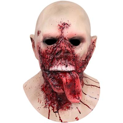 Halloween Rotten Face Zombie Horror Latexová maska ​​Cosplay Pokrývka hlavy Oblékání rekvizity na Halloweenskou párty
