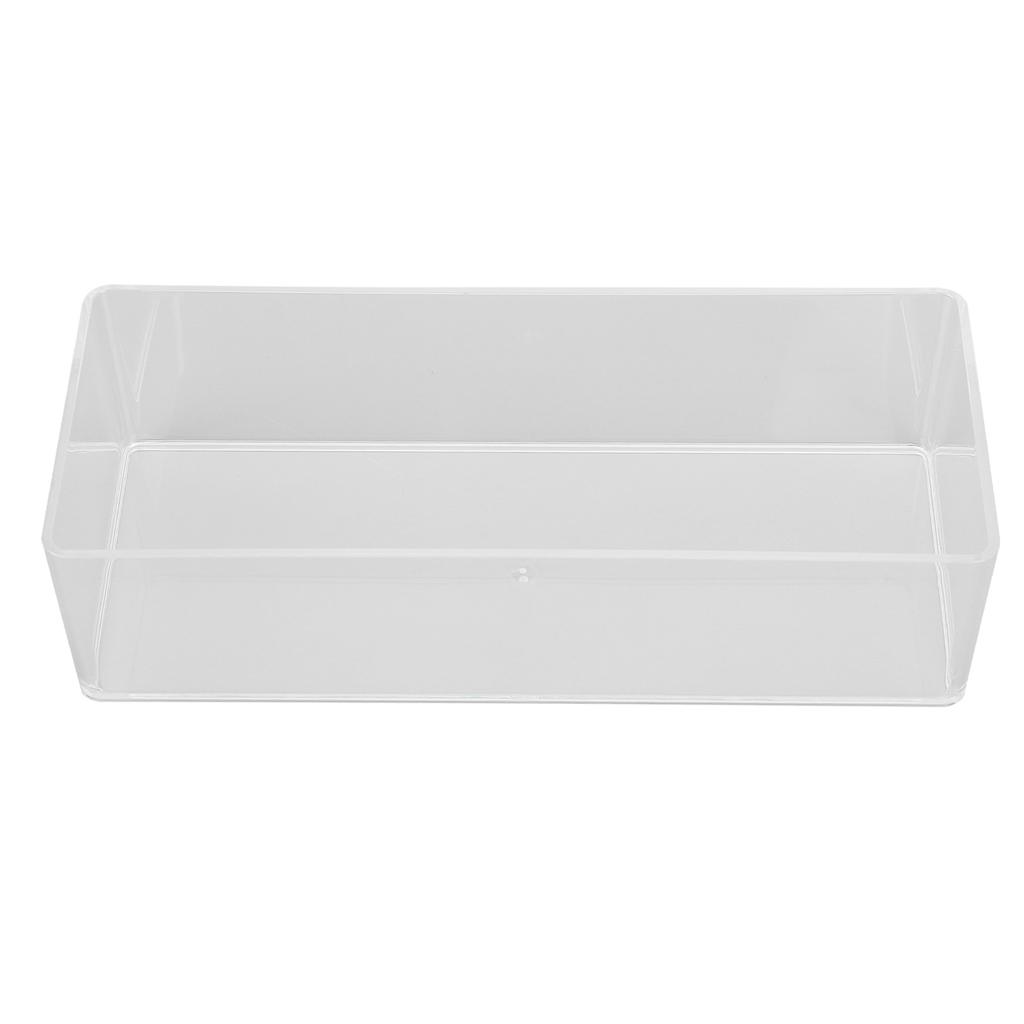 Multifunctional Nail Tool Storage Box Portable Transparent Single Layer Storage Box with Open Mouth for Home