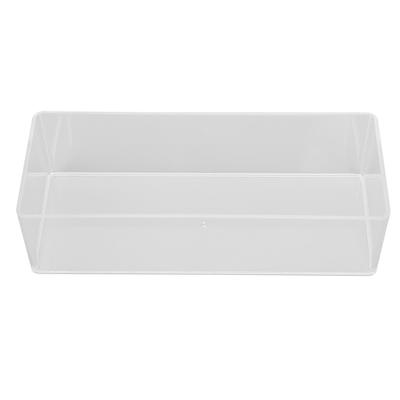 Multifunctional Nail Tool Storage Box Portable Transparent Single Layer Storage Box with Open Mouth for Home