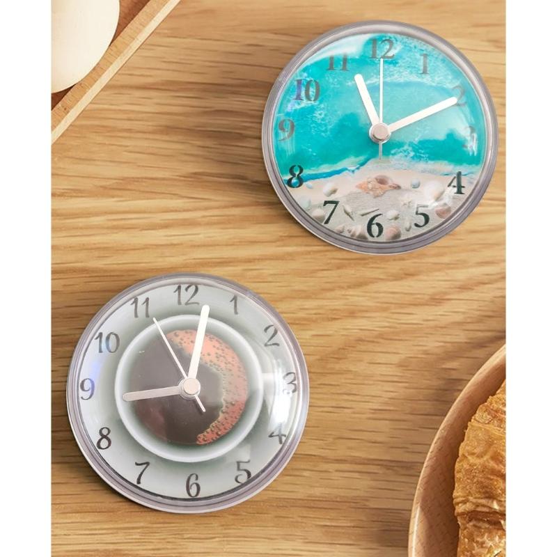 Digital Shower Clock Waterproof Wall Clock Suction Cup Bathroom Clock Suction Cup Wall Clock for Shower Washroom Kitchen