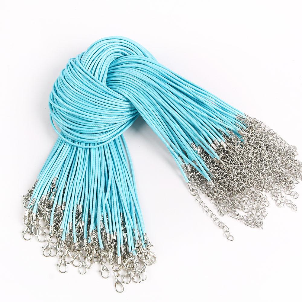 50Cm Wax Thread Necklace Rope Colored Wax Thread Rope Neck Chain Pendant Pendant Rope Braided Rope Pendant Rope