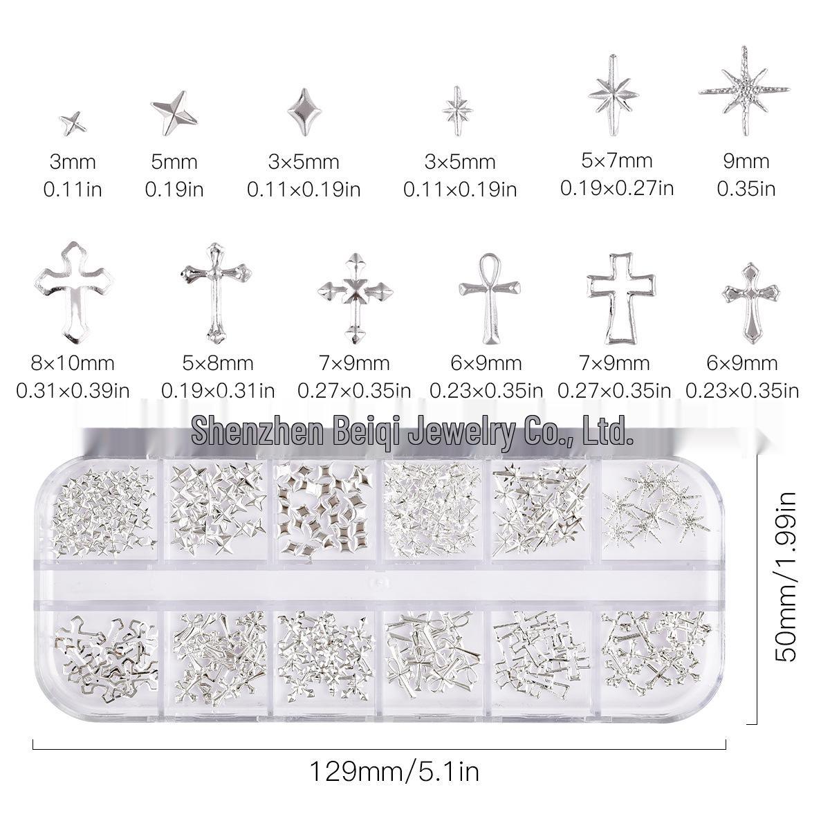 

Silver Japanese Rivet Nail & Phone Decor - Super Shiny Stickers