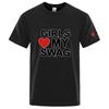 Girls Love My Swag Funny Logo Print Round Neck Ultralight Unisexs Quickdrying Breathable Sweatabsorbent Premium Tshirt