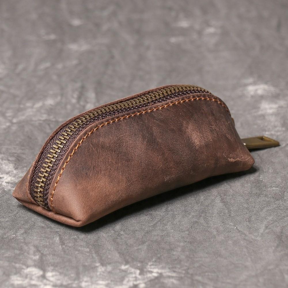 Large Capacity Men Key Ring Pouch Anti-lost Car Key Retro Money Bag  Shopping