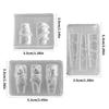 Pack Of 3 Reusable 3D Silicone Nail Art Molds With Intricate Snake Design Nail Art Tools For DIY Manicure Accessories