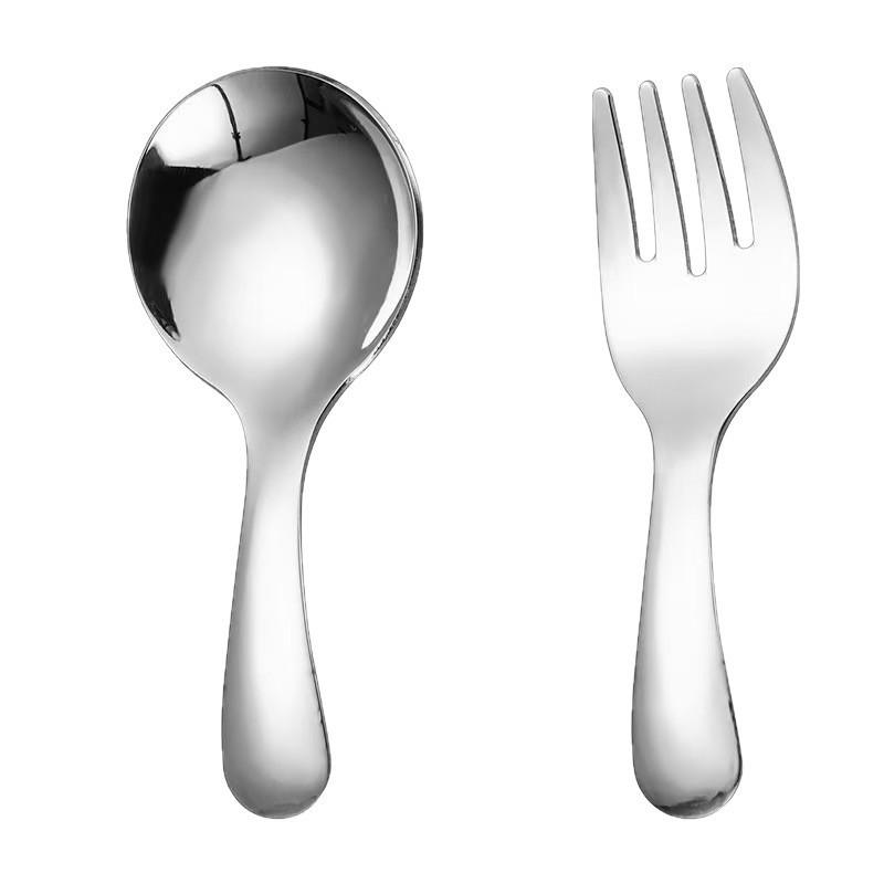 Lingură Portabilă din Oțel Inoxidabil, Furculiță, Mâner Scurt, Veselă Studențească, Desert, Fructe, Tacâmuri Mini Pentru Drumeții, Camping, Echipamente de Gătit