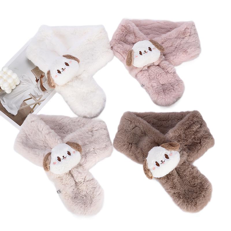 2025 Luxuriöser Japanischer Winterplüsch-Snood-Schal für Frauen und Schüler - Niedlicher & Verdickter Stil