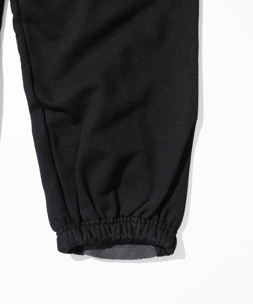 MASSNOUN Grating Emblem Back Slit Zipper Training Pants Mfttp005-Bk