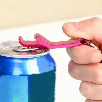 50 Stück Schlüsselanhänger Flaschenöffner Aluminiumlegierung Mini Taschenbier Getränkeöffner Bunter Metallflaschenöffner
