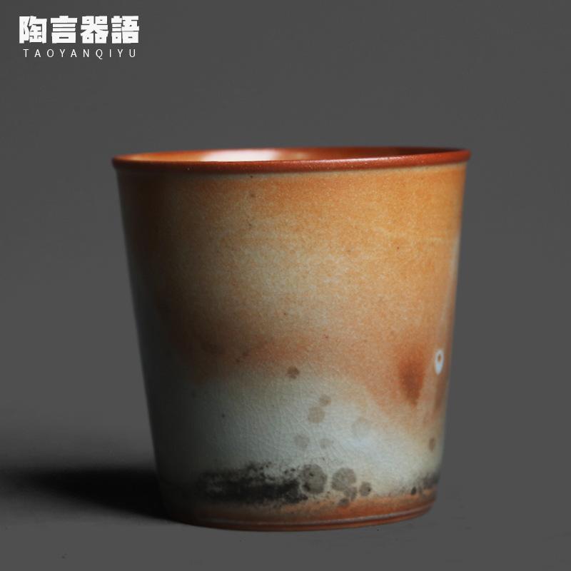 

Wood-fired Porcelain Straight Mouth Teacup Luxury Tea Bowl Sample Tea Cup Tea-tasting Meditation Cup Chazhan Master Cups Cha As Your Choose
