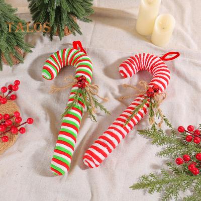 Noel Ağacı Lolipop Süsü Asılı Baston Şeker Süsleri Tatil Partisi Malzemeleri için Noel Ağacı Kolyesi
