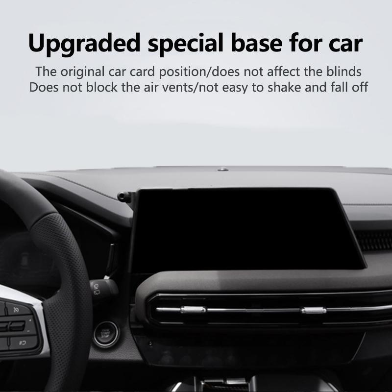 Car Central Control Screen Fixed Base Phone Holder 360 Rotation Dashboard GPS Bracket For Kia Sportage R K3   K3