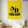 Custom Name BSC Young Wall Tapestry Aesthetic Wall Hanging Printed Fabric Blanket Decorative Tapestries for Bedroom Living Room Home Decor