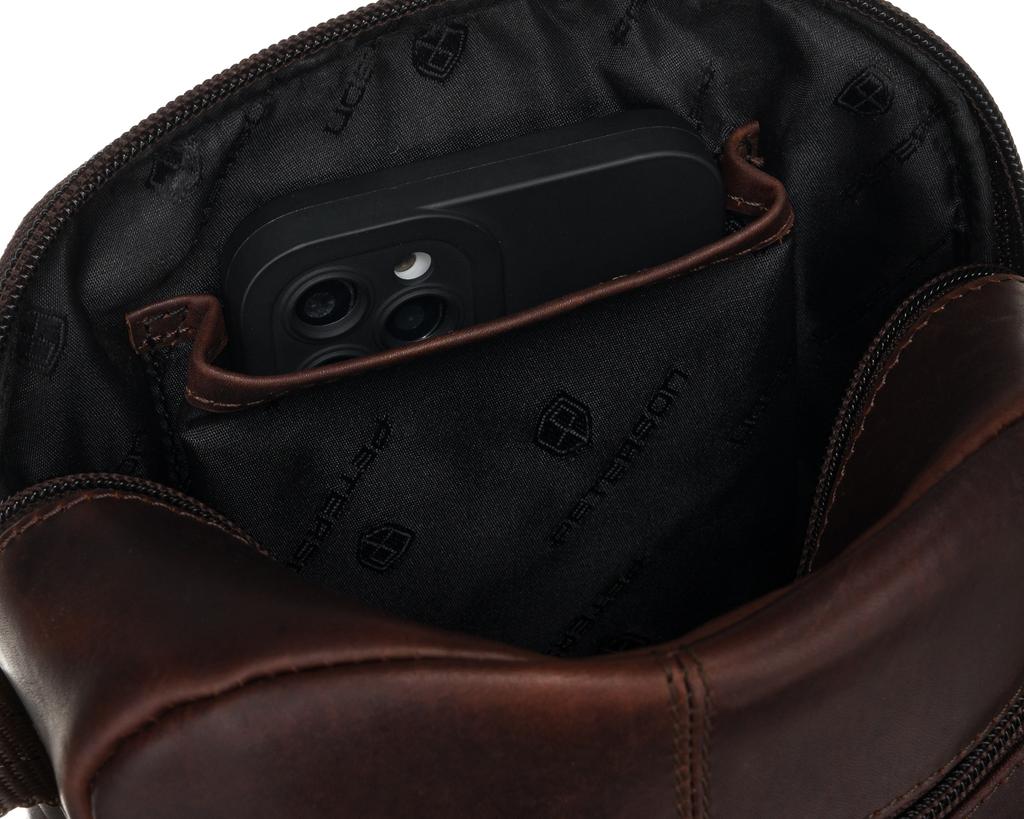 PTN M23E-OPU-6767 Brown Leather Bag