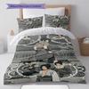 Naruto Dynamic Ninja Pose Bedding Set Anime Duvet Cover Polyester Soft Comforter Bedroom Set -QJY