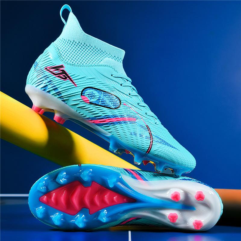 Amazon Xiyin football shoes ag long nail shoes high top football shoes adult tf broken nail football shoes men's large size
