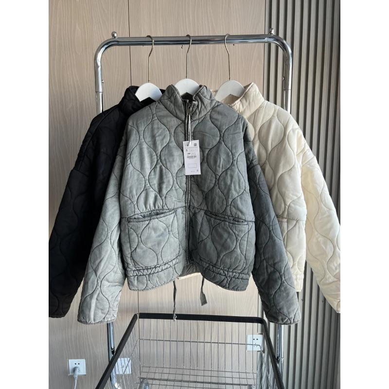 Jachetă din bumbac matlasată pentru femei Traf Winter Arrival Series Soft Lenzing Fabric Vintage Warm Jachetă