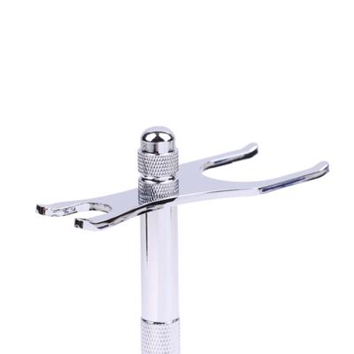 Men Steel Safety Razor Stand Double Edge Razor Art Holder Shaver Accessor