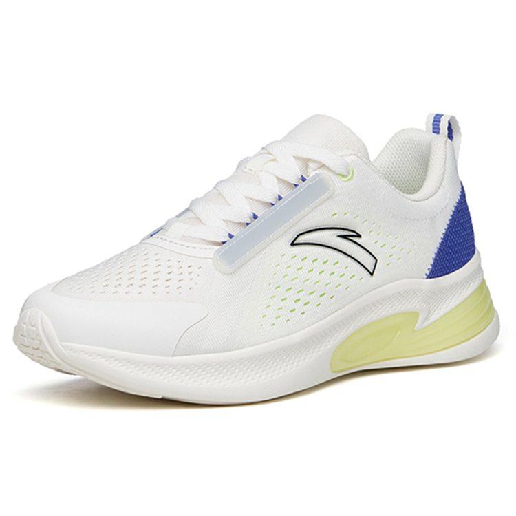 Anta Running Collection Cushioning Slip Resistant Abrasion Resistant Low top Running Shoes Men's White Blue Green 112225522-1