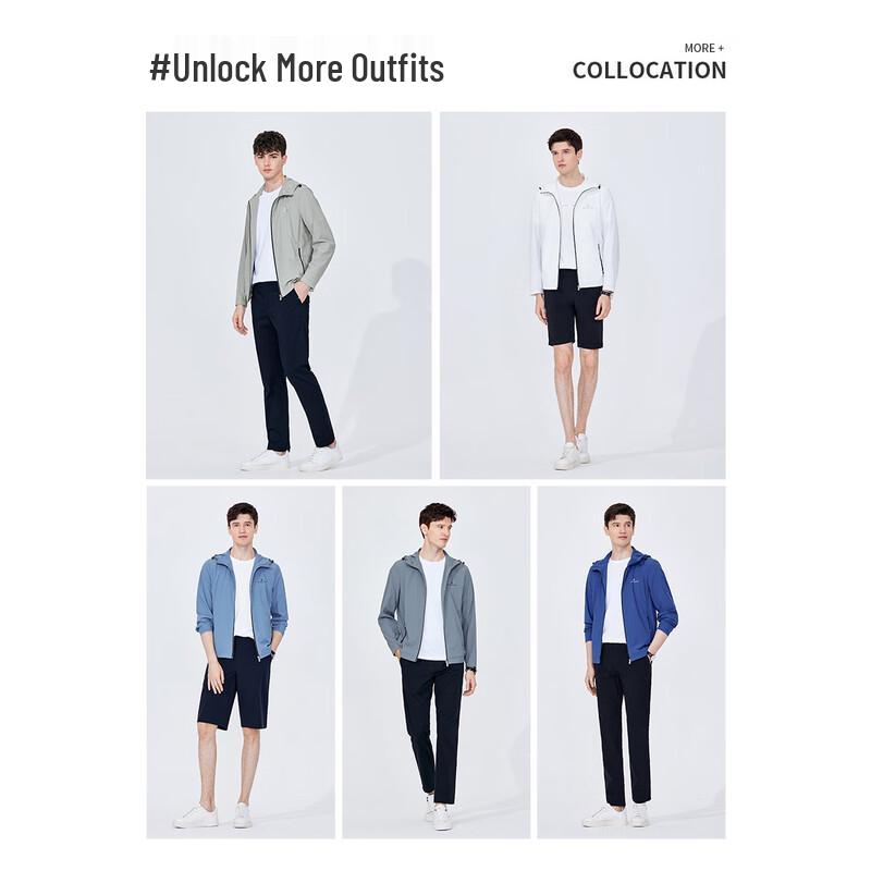 Navigare Men's Hooded Breathable Sun Protection Jacket