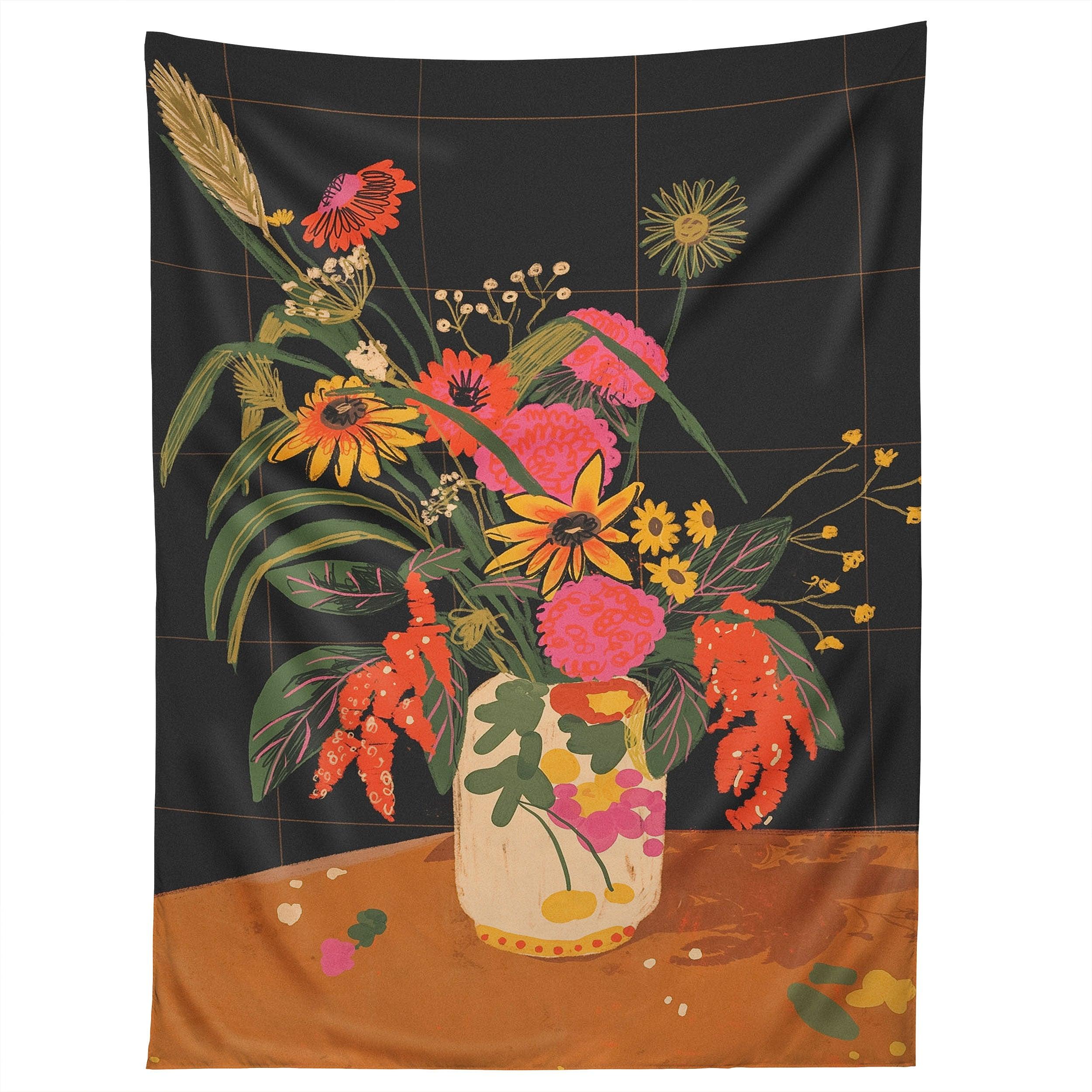 AUTUMNAL BOUQUET tapestry 75x100