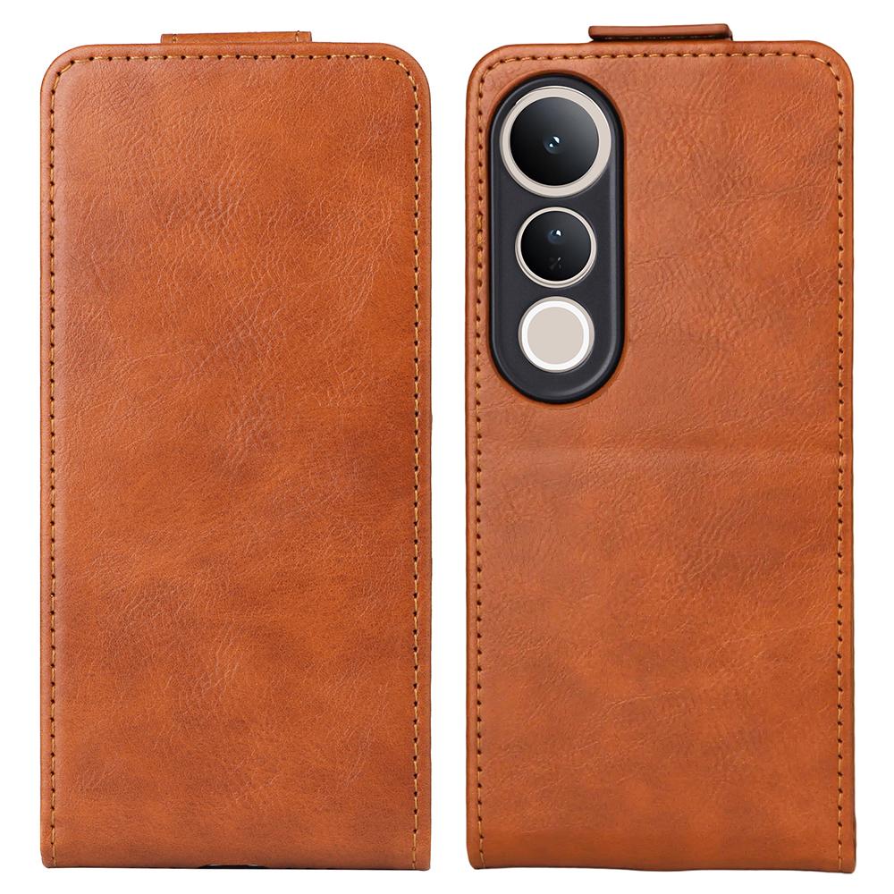 For Vivo V50 Lite 5G Stand Case Magnetic Clasp Vertical Flip Leather Phone Cover with Card Holder