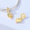 Original 925 Sterling Silver Charms Painter Bead Starry Sky Paint Palette Pendant Fit Original Bracelets For Women DIY Gift