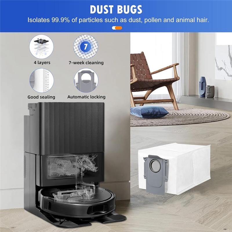 A65T-Für Roborock Q Revo S/Qrevo Plus/Qrevo Pro/Qrevo Maxv Saugroboter Hauptseitenbürsten Hepa-Filter Mopptuch Staubbeutel