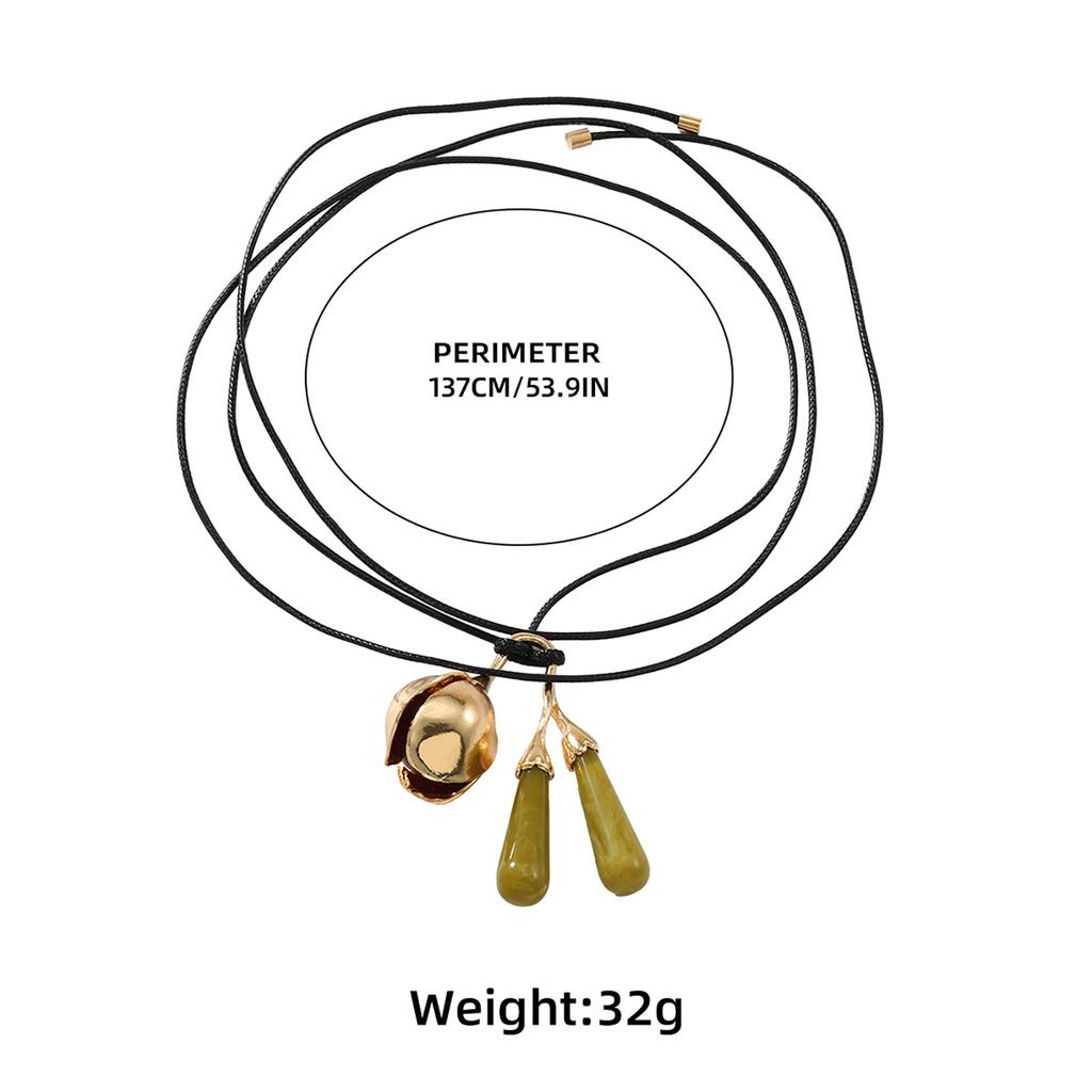 Fashion Bell Pendant Necklace with Adjustable Lanyard Pendant Necklace Perfect for Expressing Individuality Daily Life