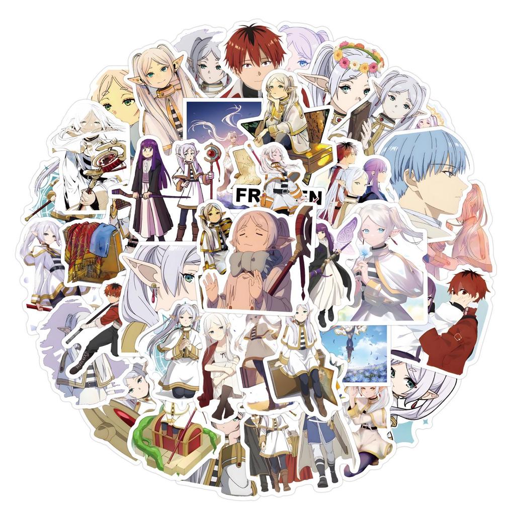 50 Sheets Japanese Anime 'The Funeral of Florian' Decorative Graffiti Stickers