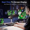 4K 10.1" HDMI 2000X HD Electronic Microscopes Camera Magnifier Digital Microscope Spin Arm Soldering Coin Microscope