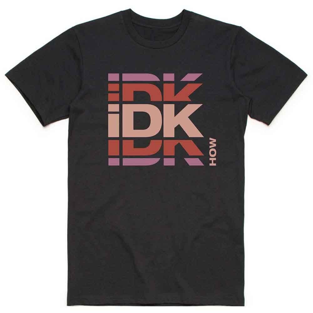 iDKHow Branded Logo T-Shirt Black New Unisex T-Shirt XXXL