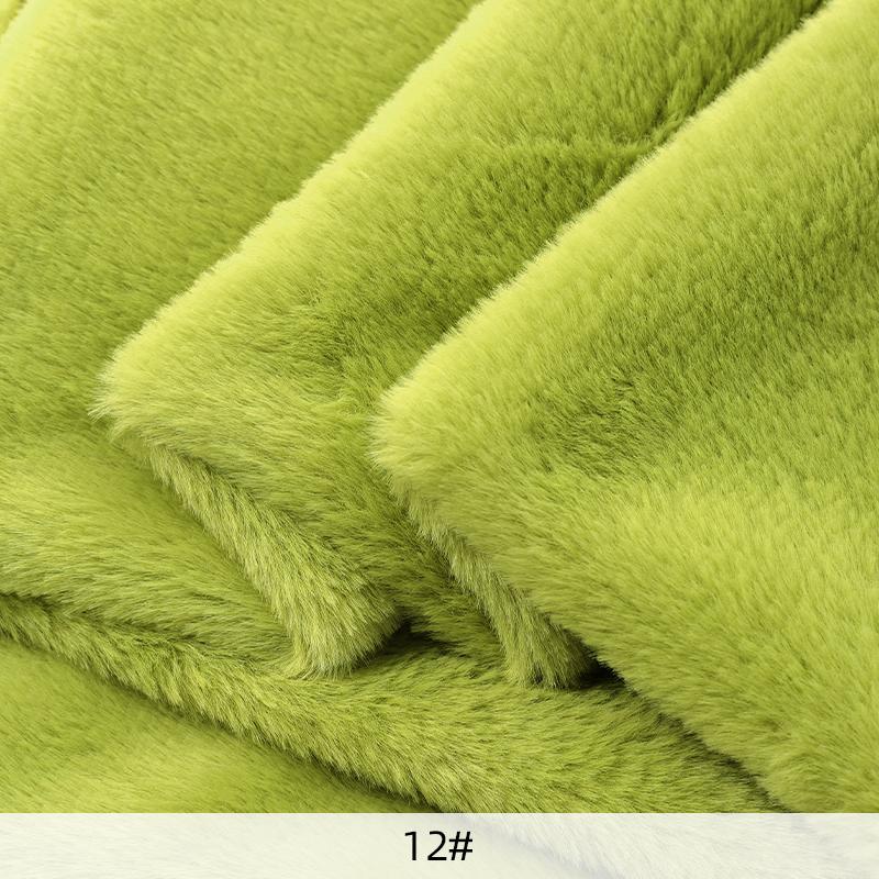50x50cm/1m 8mm Faux Fur Fabric Soft Short Plush Fabric for Sewing DIY Doll Warm Scarf Needlework Background Display Cloth