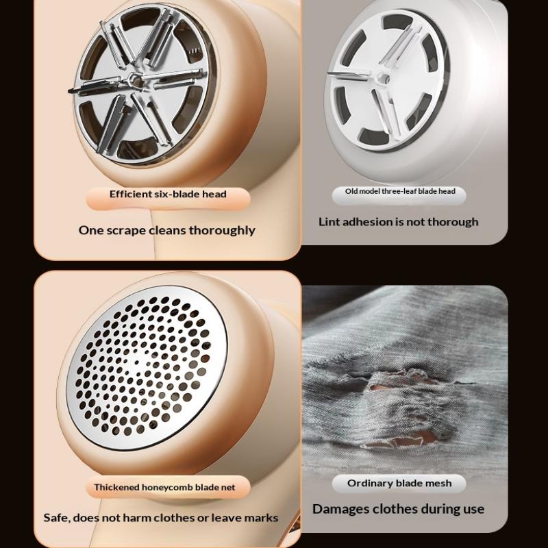 Electric Lint Remover Portable Fabric Shaver Rechargeable Hair Ball Trimmer Clothes Lint Machine Fuzz Pellet Remover