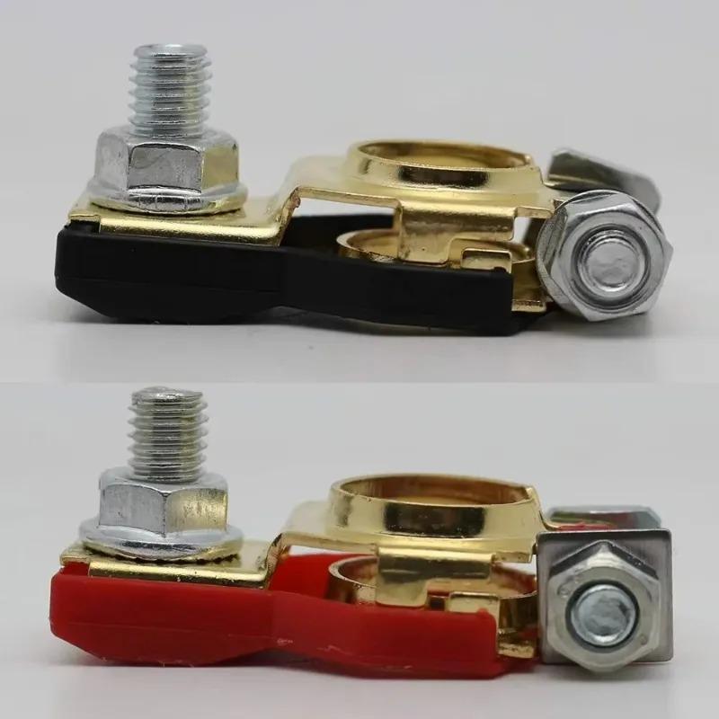 Uiz Automotive Car Top Post Battery Terminals Wire Cable Clamp Terminal Connectors Car Accessories 1 Pair 12V 24V