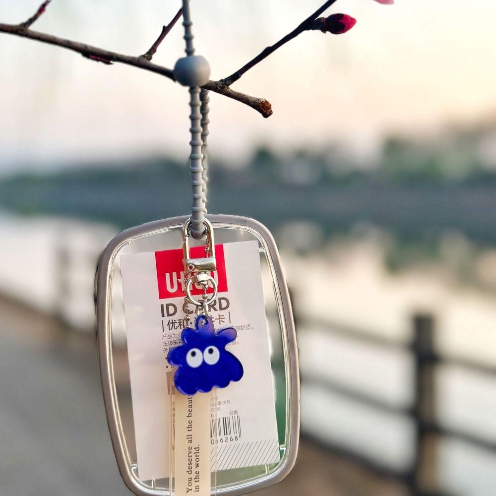 Case Key Holder INS Transparent Card Hold Women Card Cover Korean Style Pendant Key Ring Ornaments