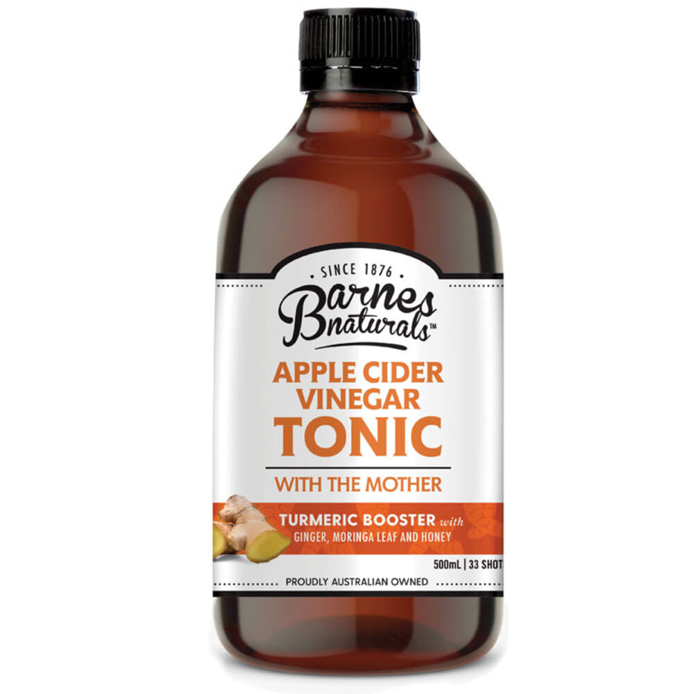 Barnes Naturals Apple Cider Vinegar Tonic with The Mother Turmeric Booster 500ml