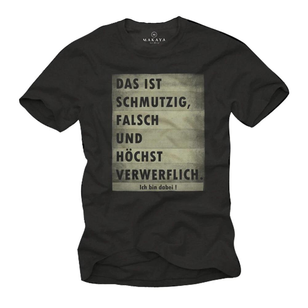FUNNY OFFENSIVE MEN T-shirt WITH RUDE GERMAN SLOGAN - SHORT SLEEVE GEEK TEE 3XL